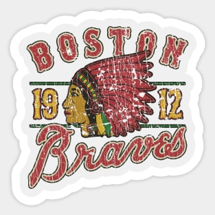 Boston Braves 1912 Sticker